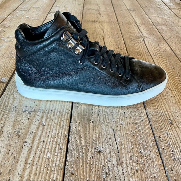 Rag & Bone Women’s Kent Leather High Top Sneakers Black EU Size 38.5 US Size 8.5 - Picture 5 of 14